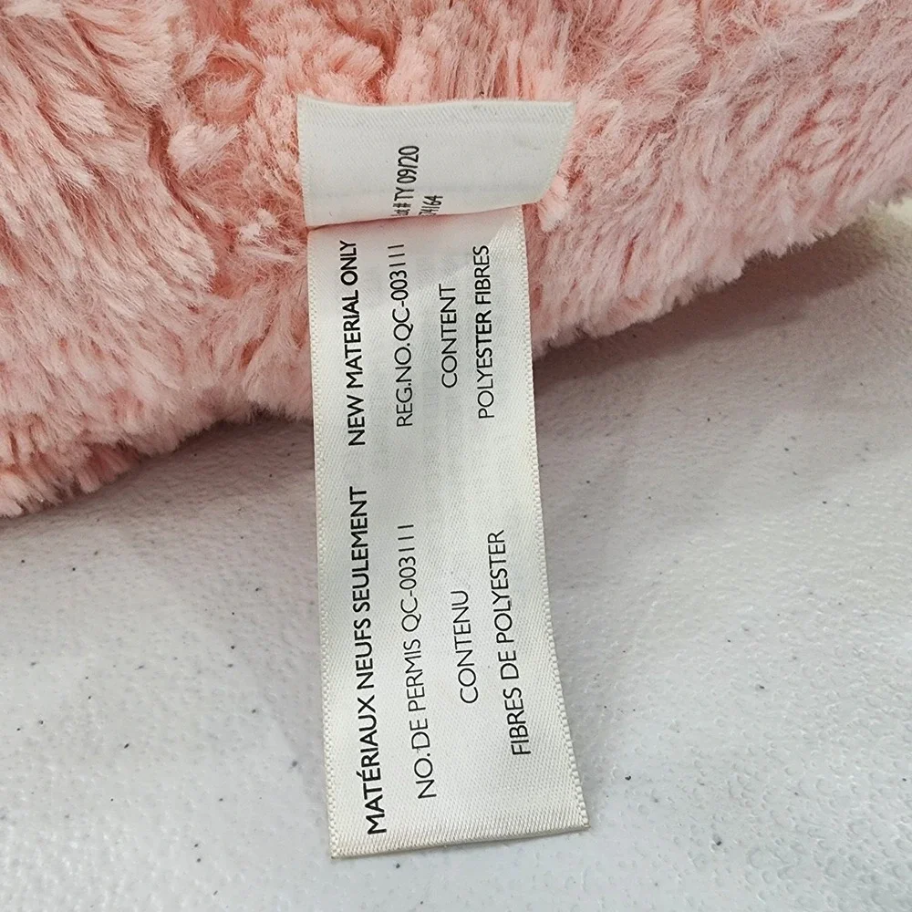 Animal Adventures Valentine Plush Hello Cutie Pie Pink Bear Gold Heart 12'
